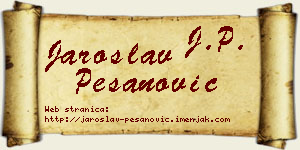 Jaroslav Pešanović vizit kartica